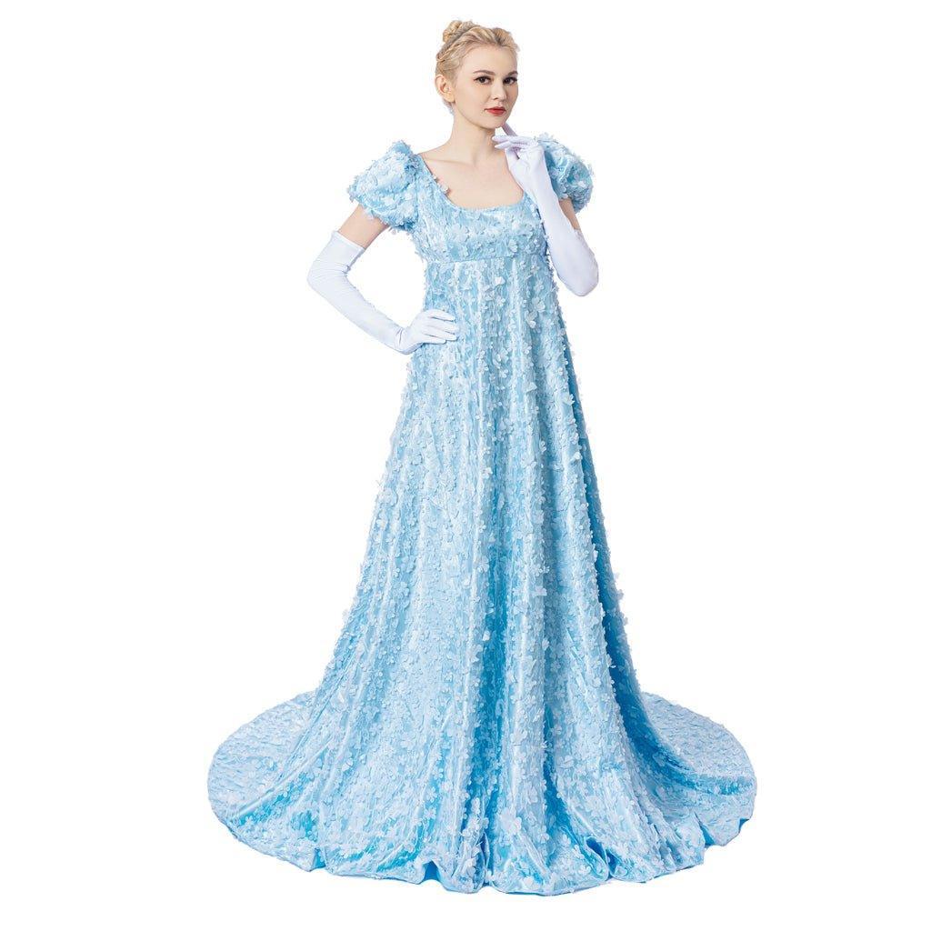 Astricos Cosplay Blue Dress - Blending Regency Elegance with Victorian Grace - Astricos