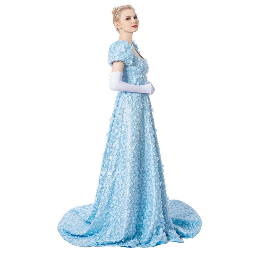 Astricos Cosplay Blue Dress - Blending Regency Elegance with Victorian Grace - Astricos