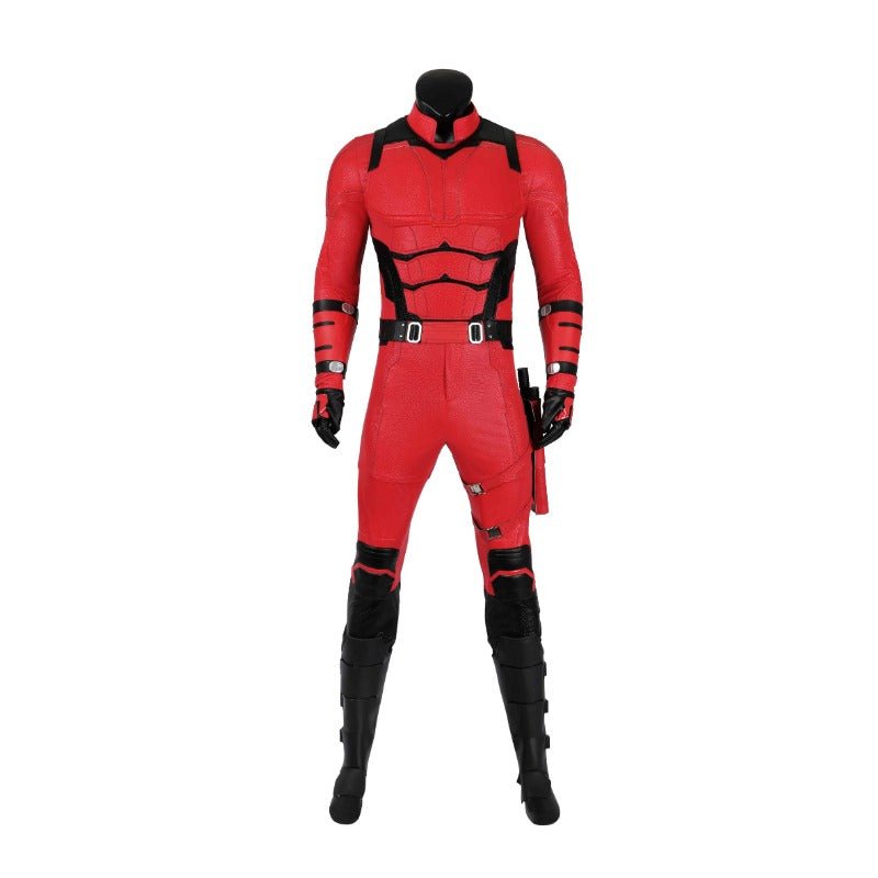 Astricos Daredevil Red Leather Cosplay Costume - Matt Murdock's Battle Suit for Halloween - Astricos