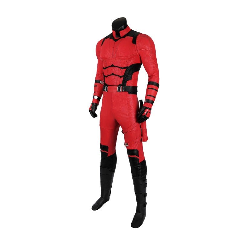 Astricos Daredevil Red Leather Cosplay Costume - Matt Murdock's Battle Suit for Halloween - Astricos