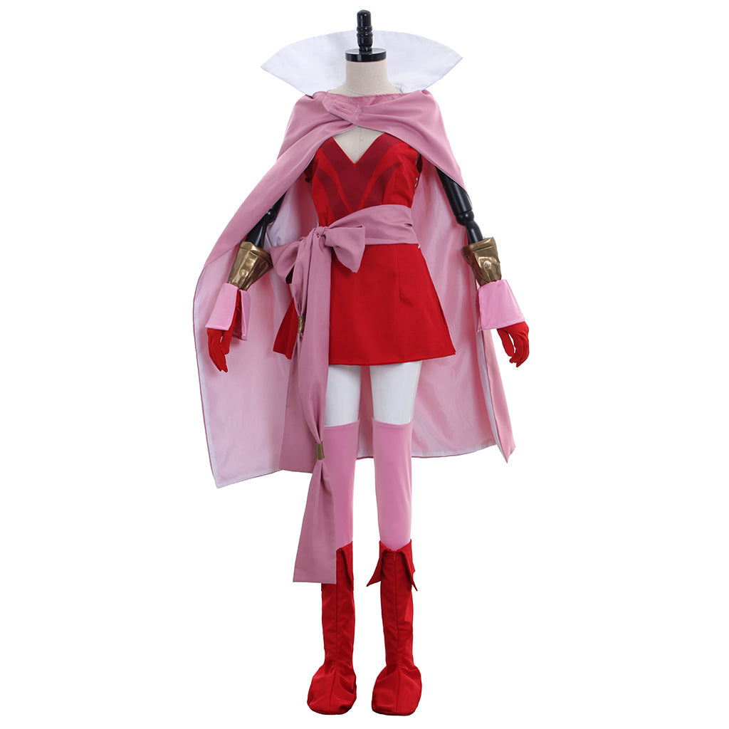 Astricos Tiki Cosplay Costume | Divine Dragon Princess Pink Dress with Cloak - Astricos