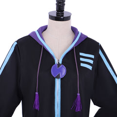 Astricos Black Heart Hoodie Cosplay Costume - Hyperdimension Neptune Jacket - Astricos