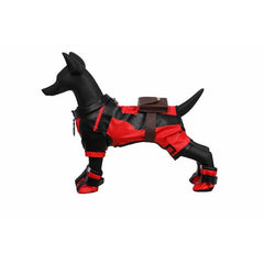 Astricos Deadpool Dog Cosplay Costume - Marvel Superhero Pet Outfit for Halloween & Parties - Astricos