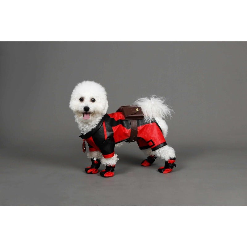 Astricos Deadpool Dog Cosplay Costume - Marvel Superhero Pet Outfit for Halloween & Parties - Astricos