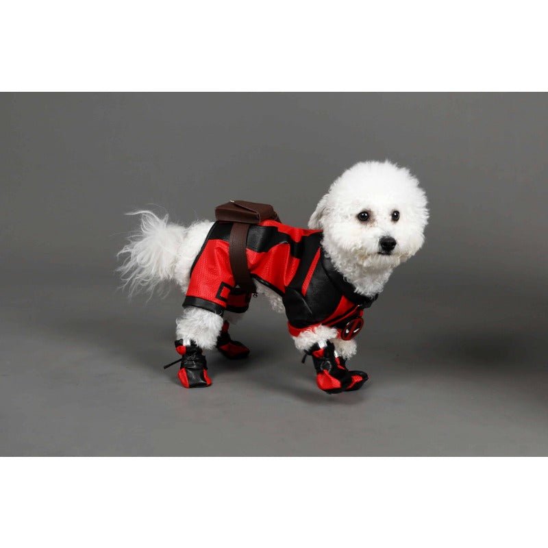 Astricos Deadpool Dog Cosplay Costume - Marvel Superhero Pet Outfit for Halloween & Parties - Astricos