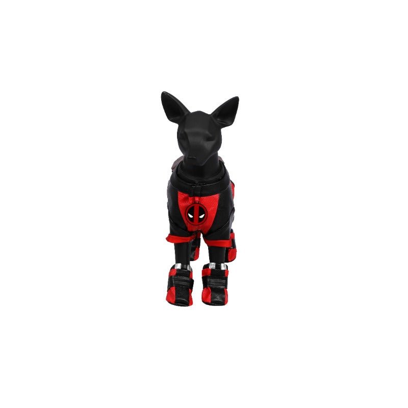 Astricos Deadpool Dog Cosplay Costume - Marvel Superhero Pet Outfit for Halloween & Parties - Astricos