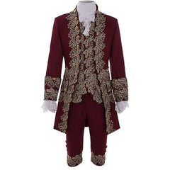 Elegant Victorian King Prince Costume for Men – Astricos Royal Cosplay Suit with Jacket, Vest, and Pants - Astricos