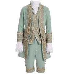 Elegant Victorian King Prince Costume for Men – Astricos Royal Cosplay Suit with Jacket, Vest, and Pants - Astricos