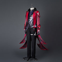 Embrace the Fire with the Astricos Diluc Crimson Evening Cosplay Costume - Genshin Impact - Astricos