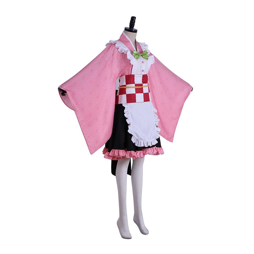 Nezuko Kamado Maid Cosplay Costume | Unique Anime-Inspired Fancy Dress - Astricos