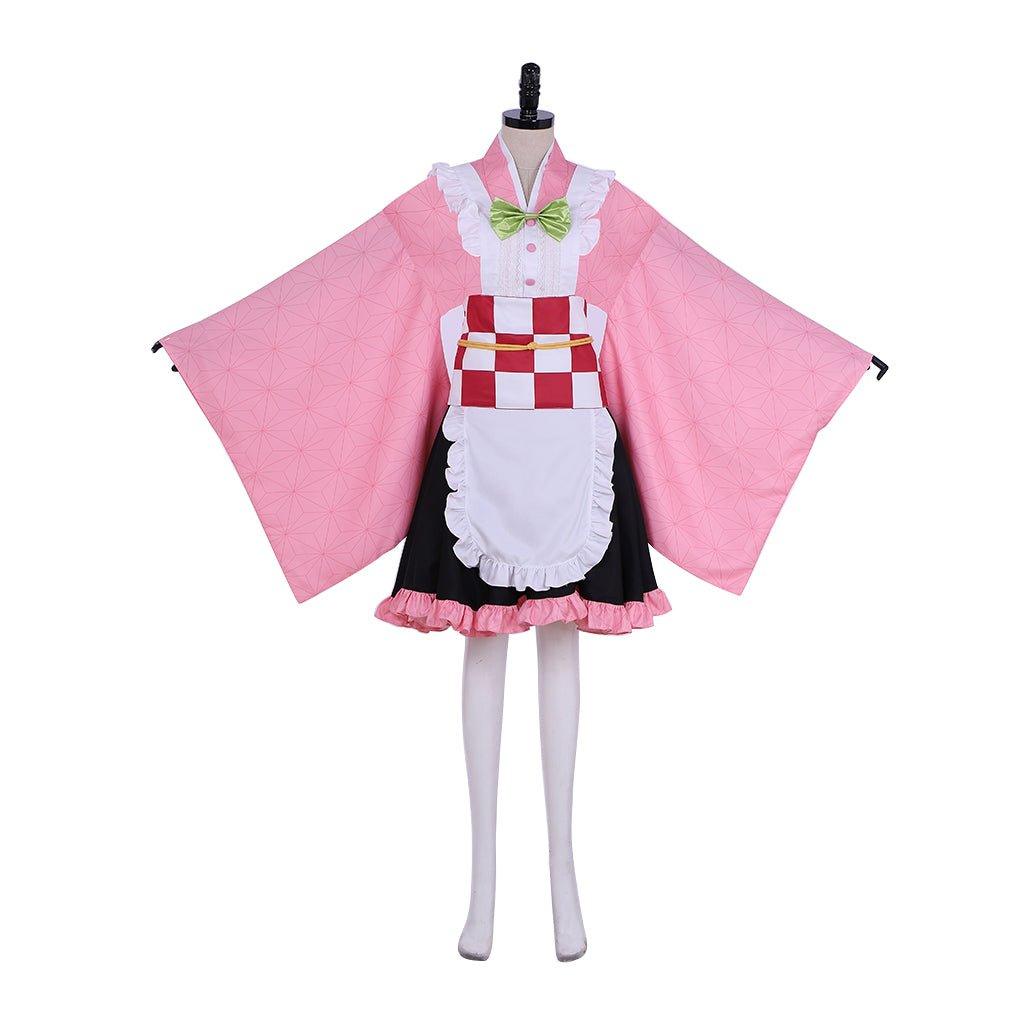 Nezuko Kamado Maid Cosplay Costume | Unique Anime-Inspired Fancy Dress - Astricos