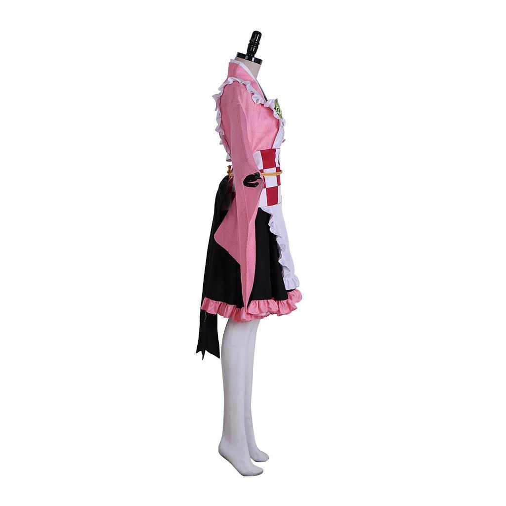 Nezuko Kamado Maid Cosplay Costume | Unique Anime-Inspired Fancy Dress - Astricos