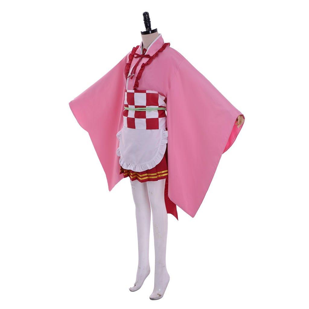 Astricos Kanroji Mitsuri Cosplay Costume - Unique Japanese Kimono Lolita Dress - Astricos