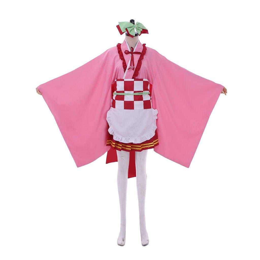 Astricos Kanroji Mitsuri Cosplay Costume - Unique Japanese Kimono Lolita Dress - Astricos