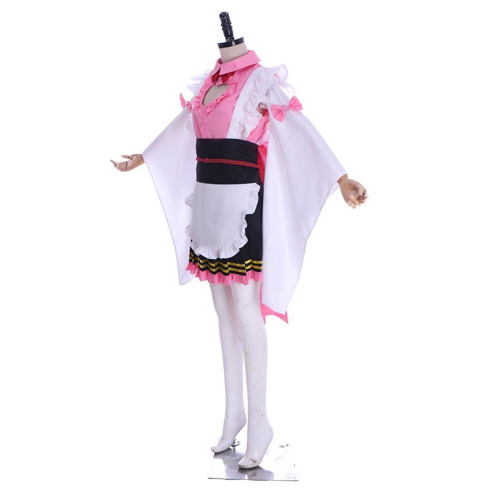 Astricos Kanroji Mitsuri Maid Cosplay Costume - Embrace Your Inner Demon Slayer Heroine - Astricos