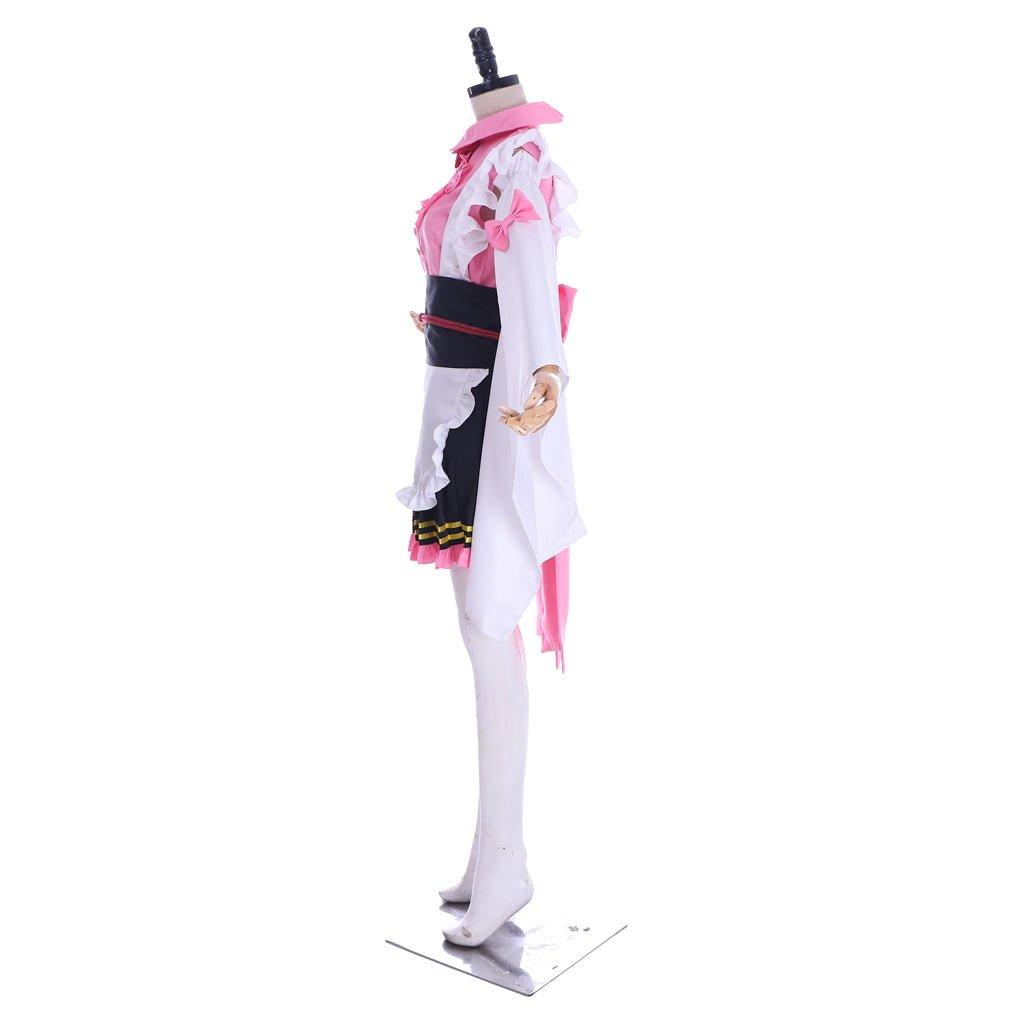 Astricos Kanroji Mitsuri Maid Cosplay Costume - Embrace Your Inner Demon Slayer Heroine - Astricos