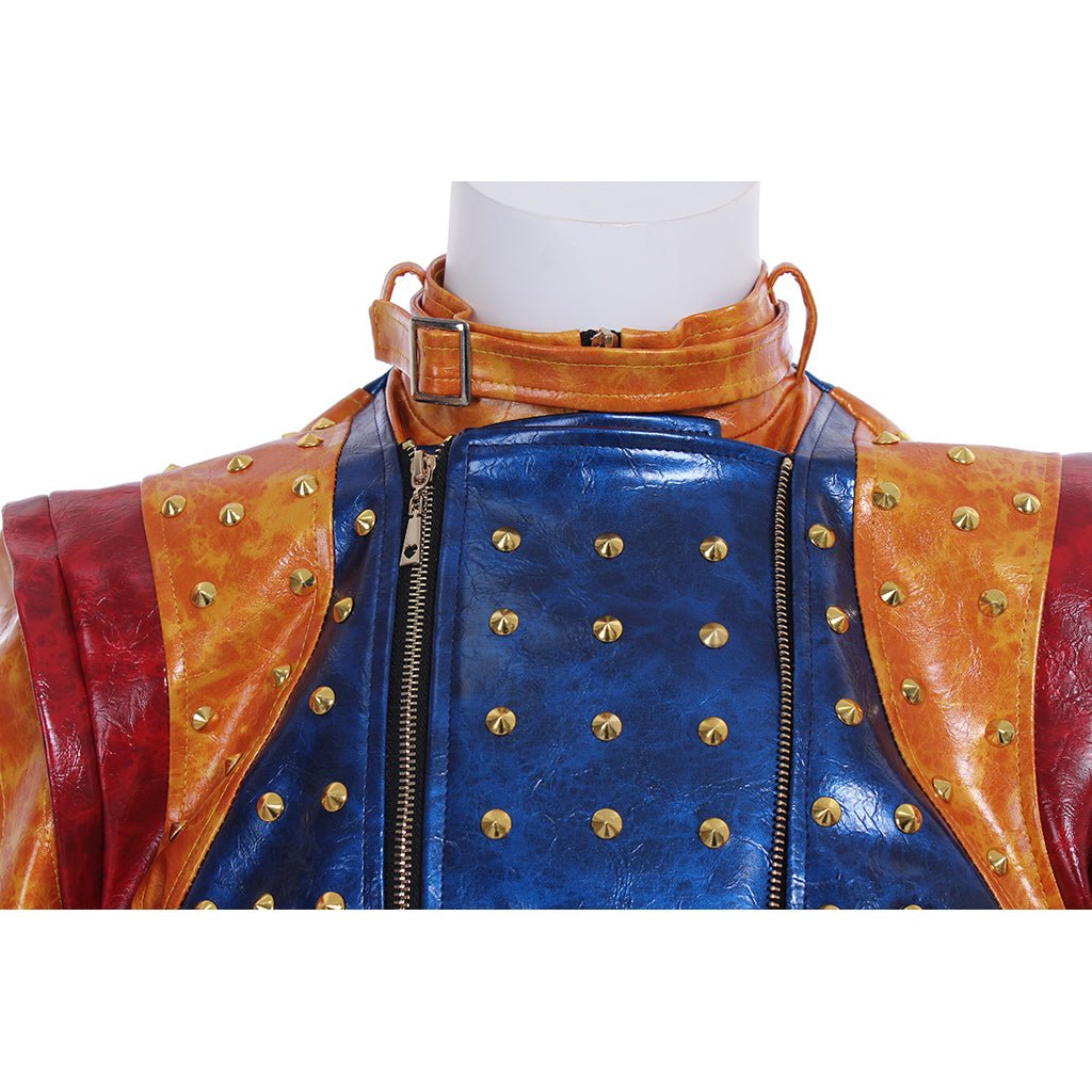 Astricos Descendants 2 Cosplay Costume - Premium Punk Leather Jacket with Studded Accents for Men and Kids - Astricos