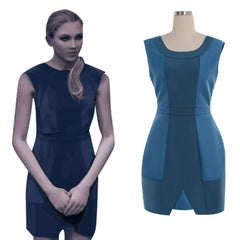 Detroit: Become Human Chloe Cosplay Costume | Astricos Custom-Made Blue Dress Full Set - Astricos