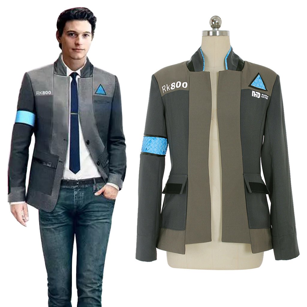 Astricos Connor RK800 Cosplay Costume Full Set Adult Men Sci-Fi Workwear Suit - Astricos