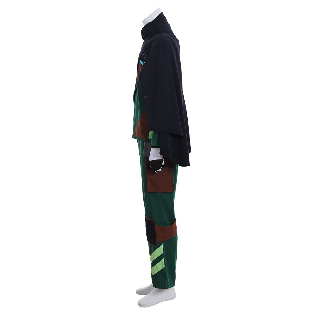 Astricos: Detroit Become Human Ralph Cosplay Costume Green Uniform for Adult Men | Full Set - Astricos