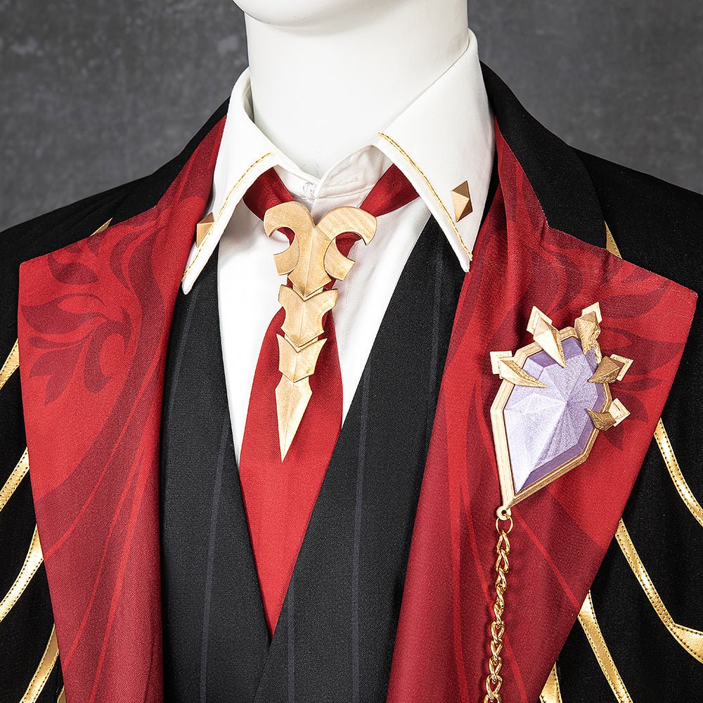 Astricos Duke Inferno Ifrit Costume - Honkai Star Rail Game Cosplay Outfit with Crown - Astricos