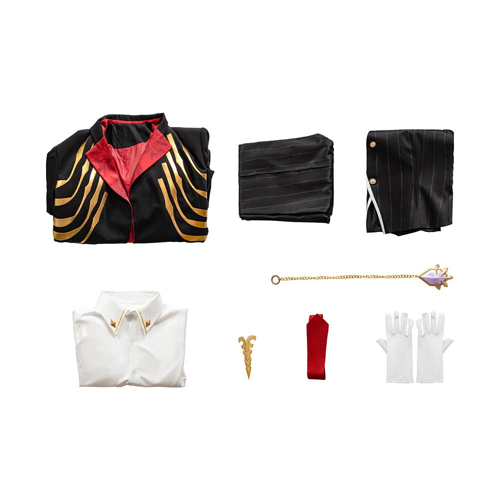 Astricos Duke Inferno Ifrit Costume - Honkai Star Rail Game Cosplay Outfit with Crown - Astricos