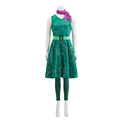 Astricos Disgust Cosplay Costume Dress | Vibrant Green Adult Outfit for Women | Perfect for Halloween and Parties - Astricos