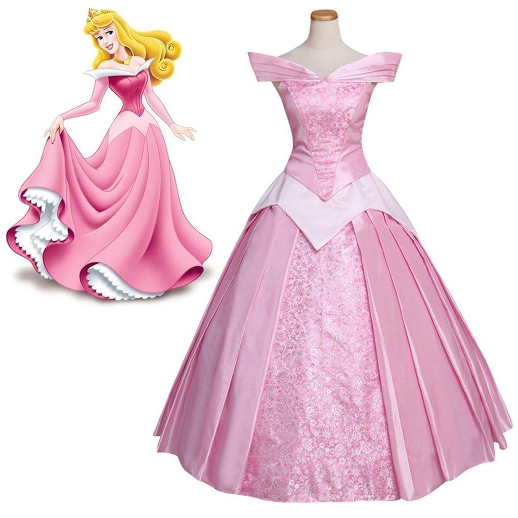 Astricos Disney Sleeping Beauty Aurora & Prince Phillip Cosplay Costumes for Couples - Astricos