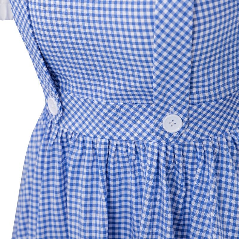 Astricos Women's Dorothy Costume - Iconic Blue Gingham Cosplay Dress Set - Astricos