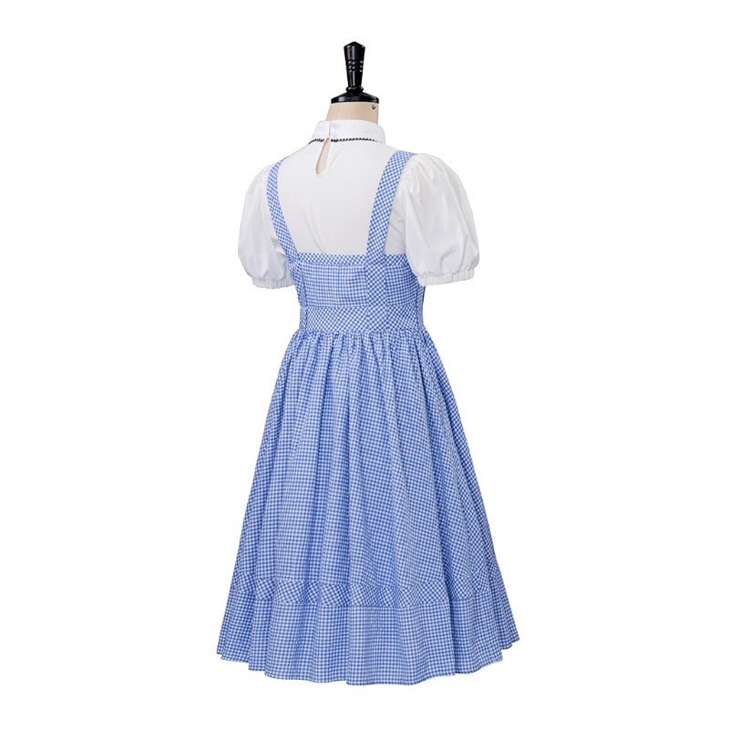 Astricos Women's Dorothy Costume - Iconic Blue Gingham Cosplay Dress Set - Astricos