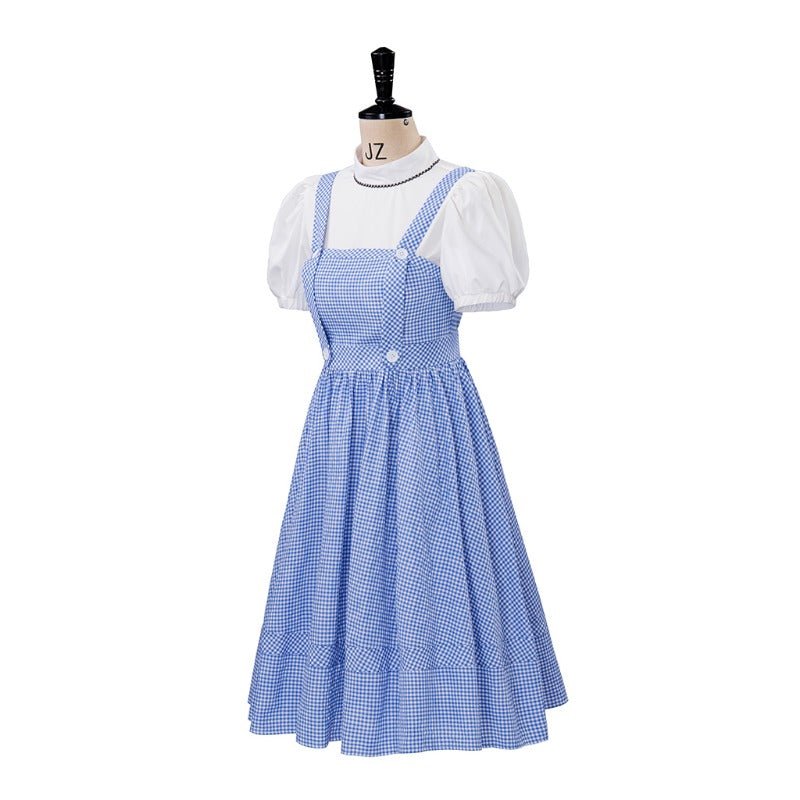 Astricos Women's Dorothy Costume - Iconic Blue Gingham Cosplay Dress Set - Astricos