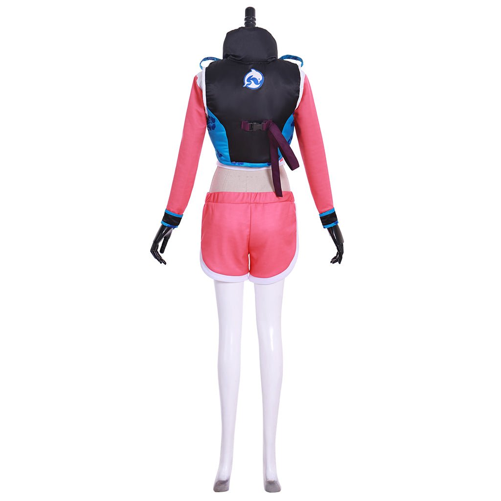 Astricos D.Va Hana Song Waveracer Cosplay Costume | Pink Swimsuit Skin from Overwatch - Astricos