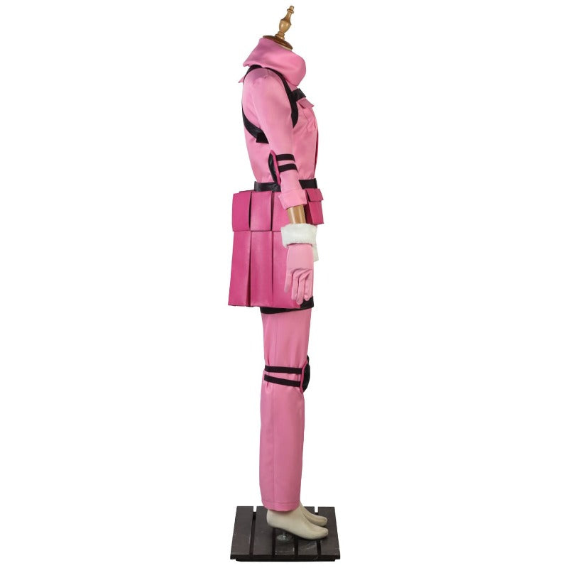 Astricos LLENN Sword Art Online GGO Cosplay Costume - Custom Made Pink Uniform - Astricos