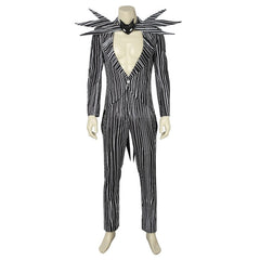 Astricos Jack Skellington Costume - Black Stripe Suit for Halloween Cosplay - Astricos