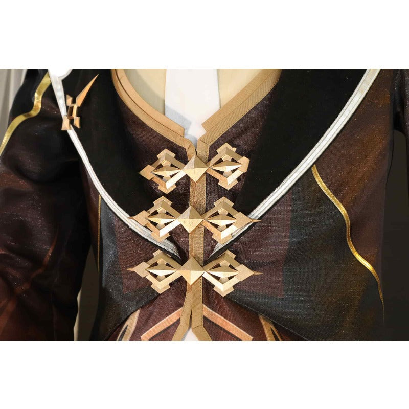 Astricos Zhongli Cosplay Costume - Premium Genshin Impact Role Play Set for Events - Astricos