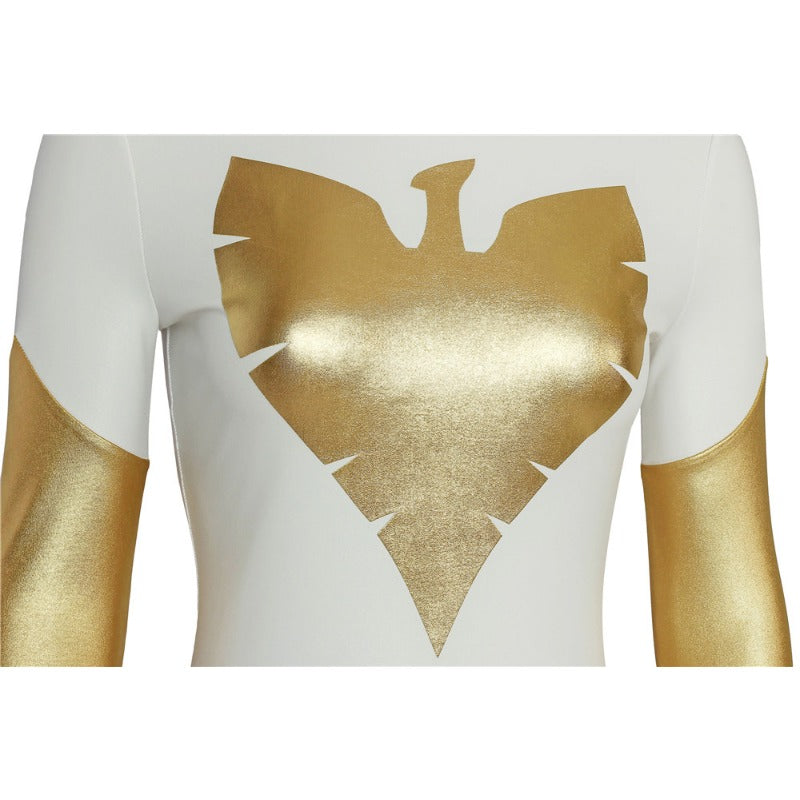 Astricos Phoenix X-Men Pearl White Spandex Cosplay Costume for Movie Enthusiasts - Astricos