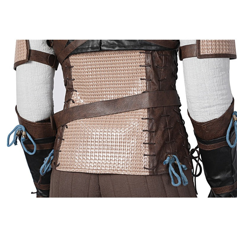 Astricos Geralt of Rivia Cosplay Leather Jacket - The Witcher 3 Wild Hunt Hero Suit for Halloween - Astricos