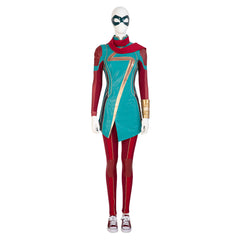 Astricos Ms. Marvel Cosplay Costume with Cape – Inspired by Kamala Khan for Halloween - Astricos