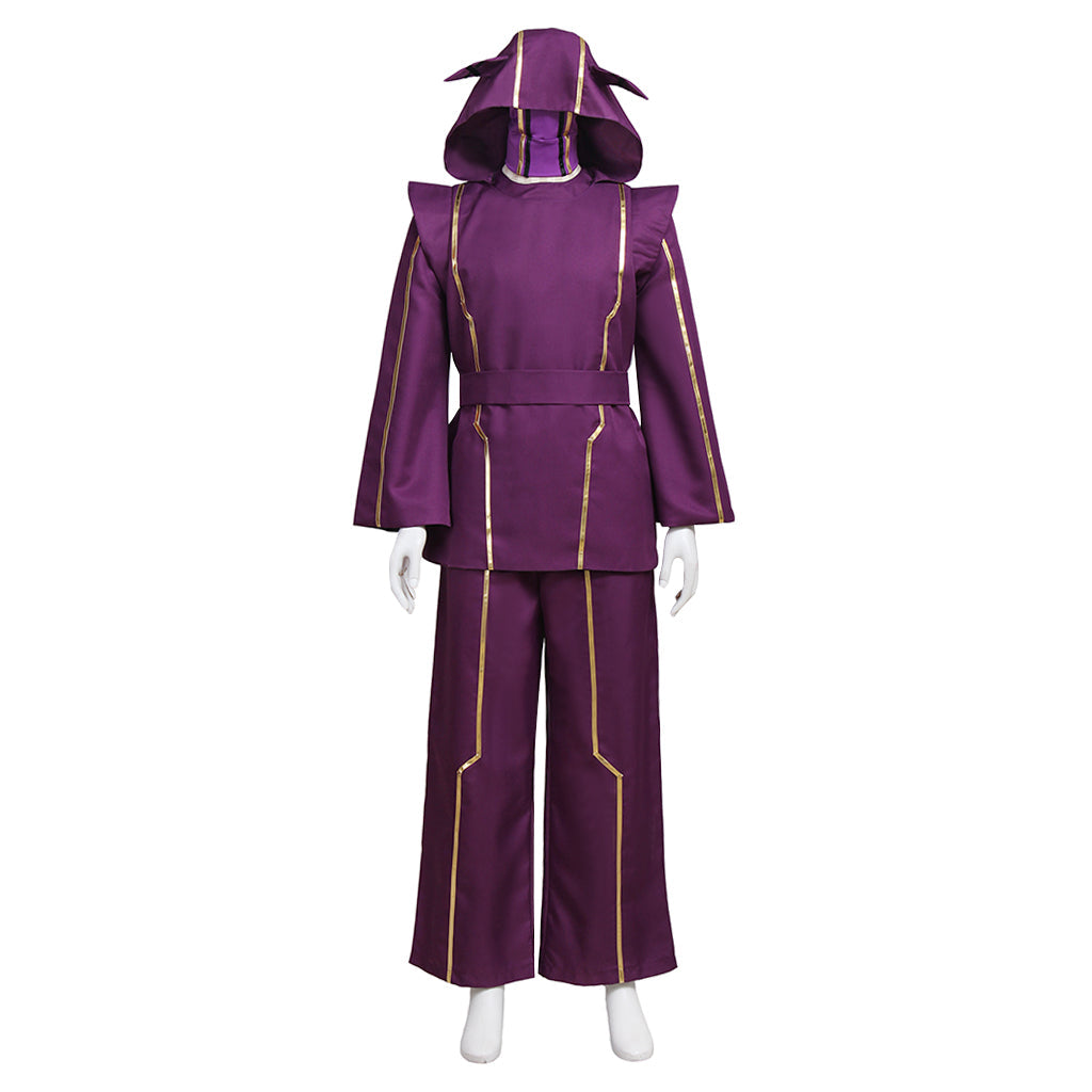 Astricos Kennen Cosplay Costume - Purple Yordle Battle Uniform with Hat - Astricos