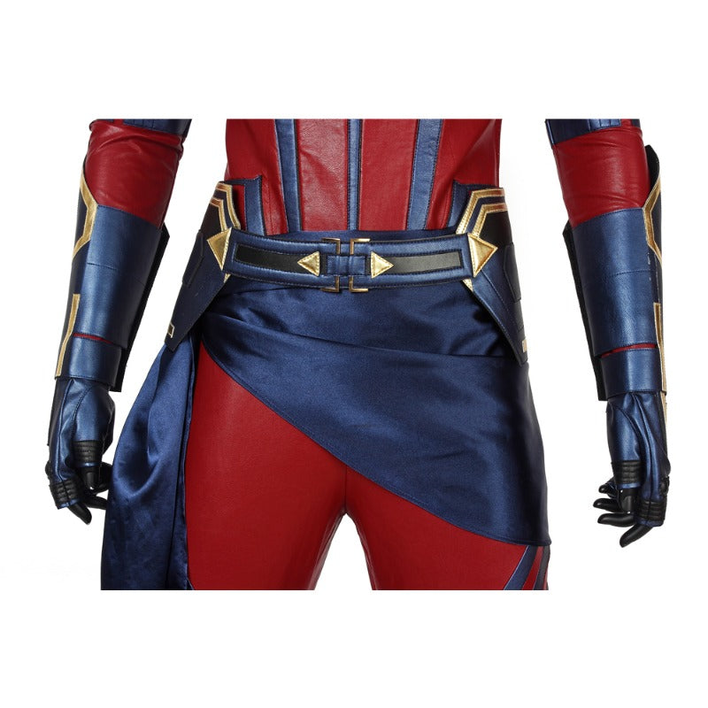 Astricos Avengers 4 Endgame Captain Marvel Jumpsuit Cosplay Costume with Shoes - Astricos