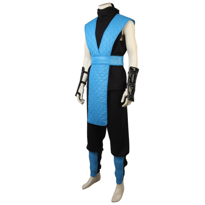 Astricos Sub-Zero Cosplay Costume - Authentic Ninja Blue Fighter Outfit with Mask - Astricos