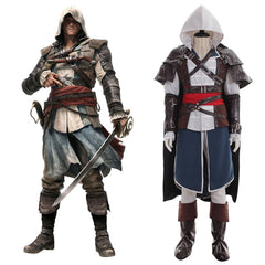 Astricos Edward Kenway Cosplay Costume - Immersive Assassin’s Creed Black Flag Suit for Adults - Astricos