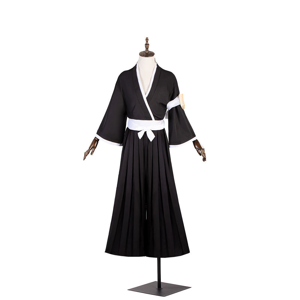 Astricos Ichigo Kurosaki Bleach Cosplay Costume with Wig, Black Top, and Pants for Halloween - Astricos