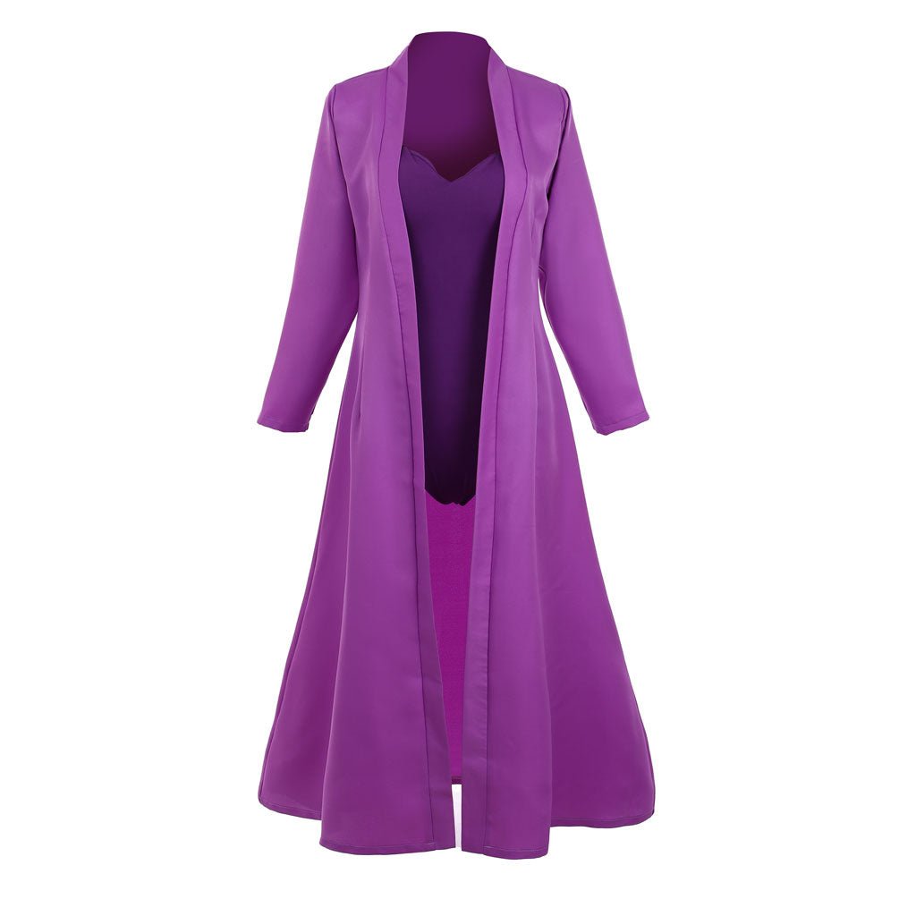 Stylish Purple Anime Robe with Jumpsuit - Astricos Cosplay Collection - Astricos