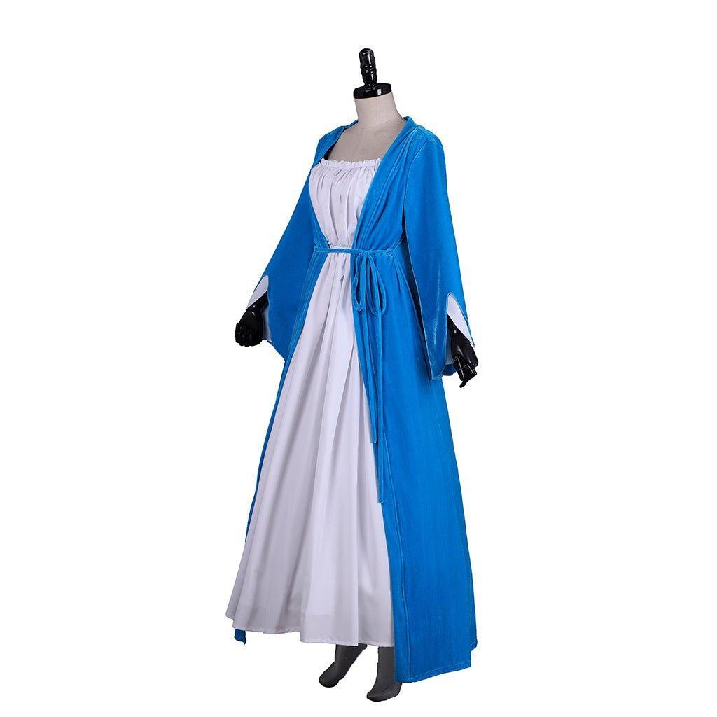 Astricos Elizabeth Schuyler Hamilton Cosplay Blue Dress Coat | Elegant Colonial Rococo Ball Gown Costume - Astricos