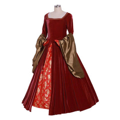 Astricos Tudor Era Red Dress | Elizabeth & Anne Boleyn Inspired Costume | Historical Cosplay Gown - Astricos