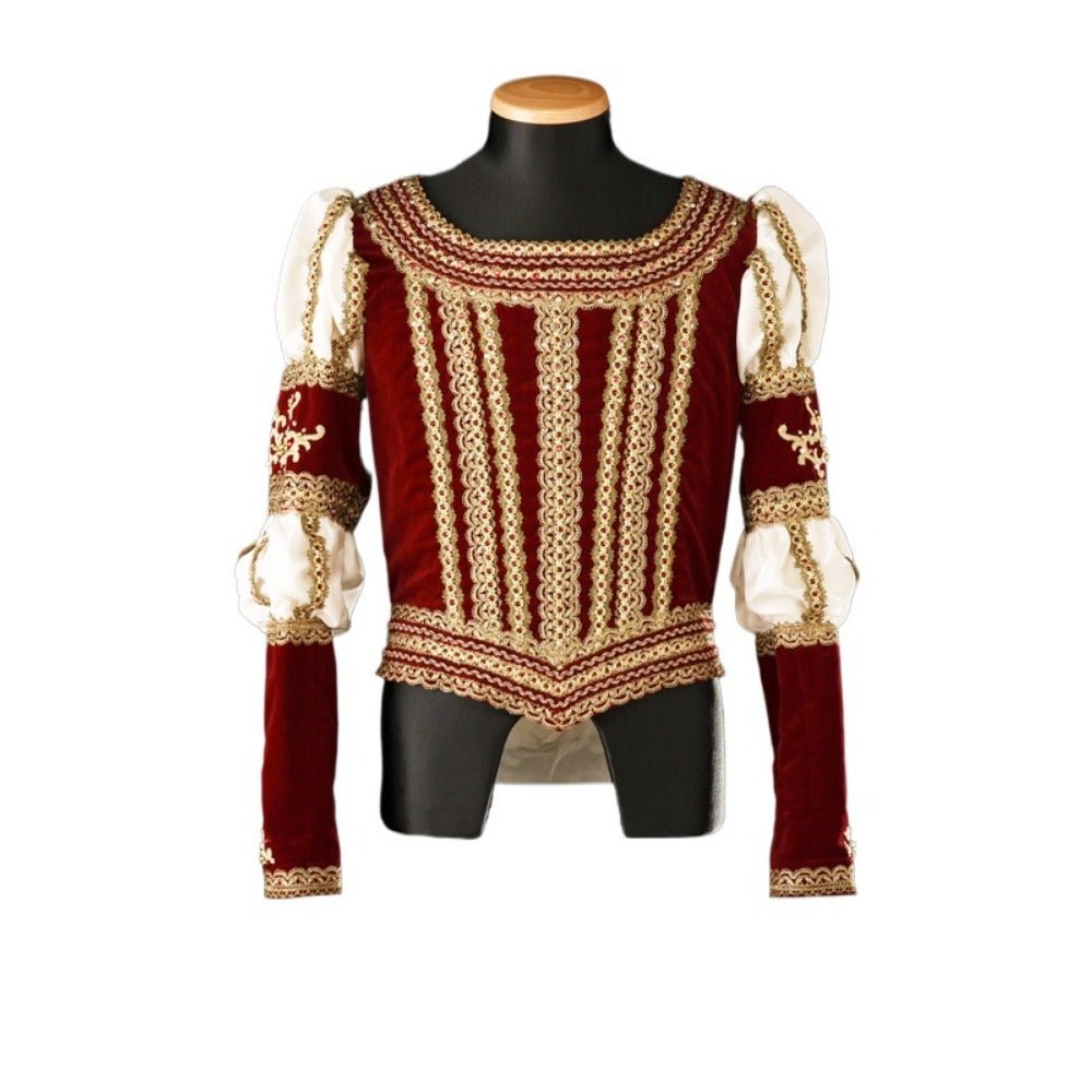 Astricos Elizabethan Tudor Prince Cosplay Costume - Renaissance Uniform Tops for Ballet & Theater | Astricos Medieval Series - Astricos