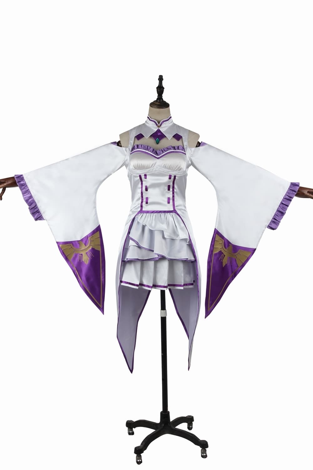 Astricos Emilia Cosplay Costume - Re:Zero Inspired Anime Dress with Headdress for Halloween and Cosplay Events - Astricos