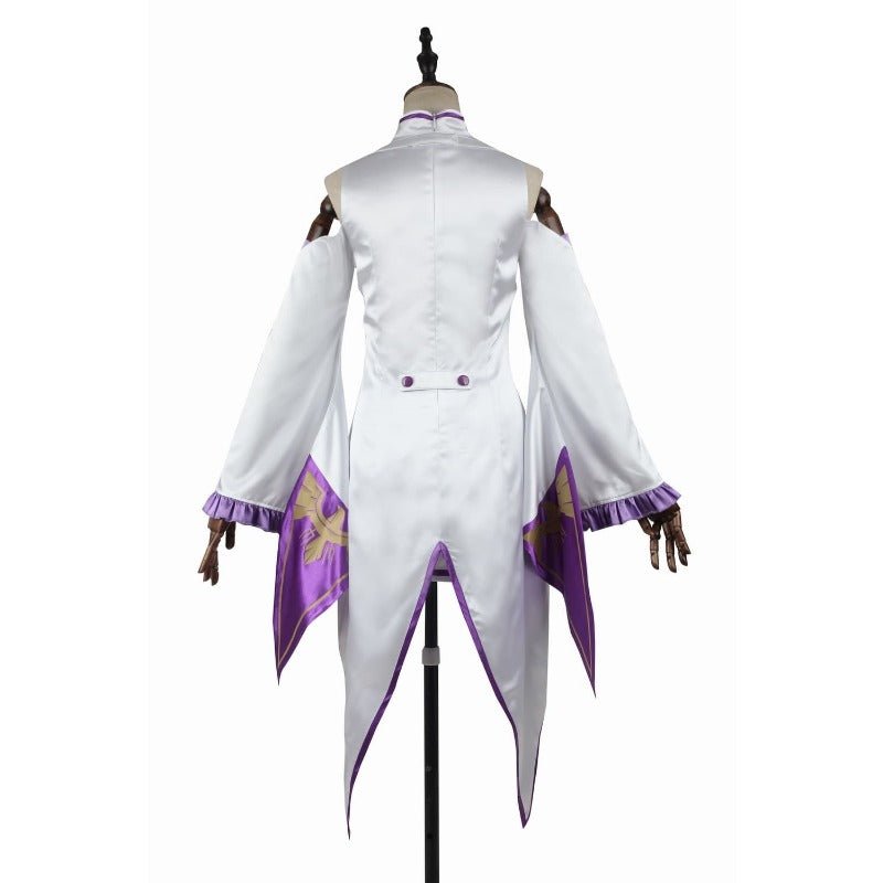 Astricos Emilia Cosplay Costume - Re:Zero Inspired Anime Dress with Headdress for Halloween and Cosplay Events - Astricos