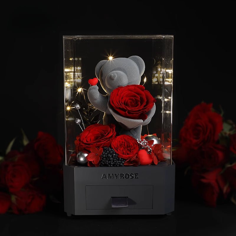 Astricos Timeless Rose Bluetooth Display - A Majestic Gift for Special Occasions - Astricos